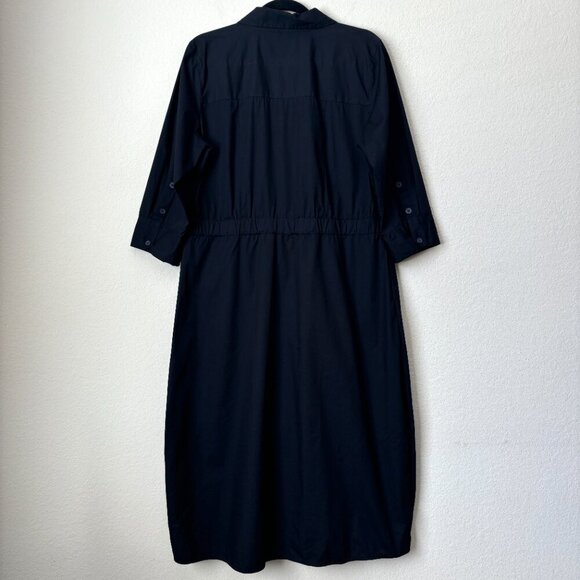 Universal Standard x Danielle Brooks The Danielle Button Pleated Shirt Dress - Picture 10 of 15